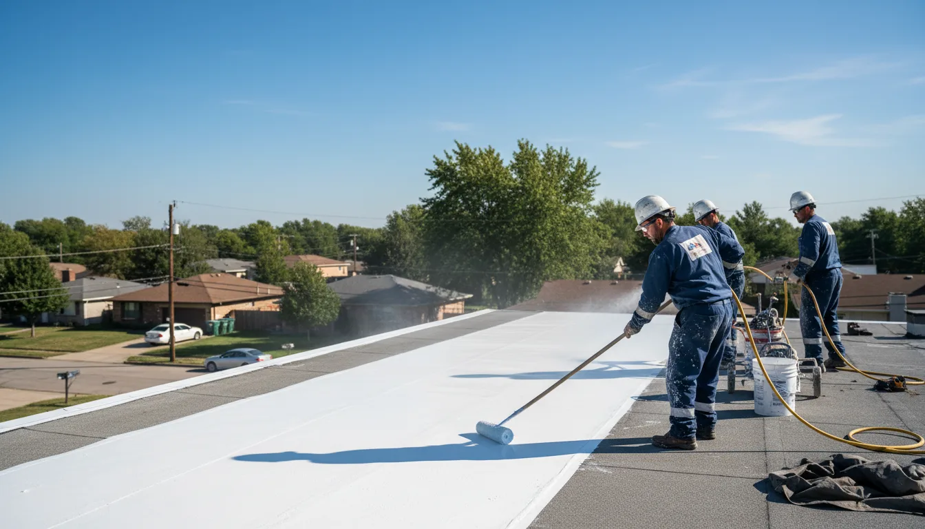 Commercial roof coating in Whitman, MA near me